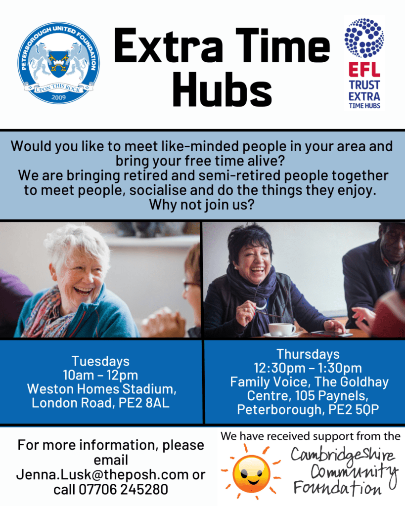 Extra Time Hubs - The Posh Foundation